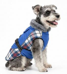 lot 16128 image: DroolingDog Dog Coats for Small Medium Dogs Winter Jacket Outdoor Stylish Clothes with Nylon Waterproof Material and 100% Polyester Fleece Lining, Blue, X-Large