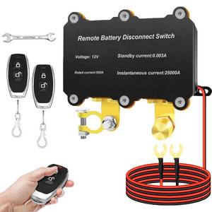 lot 16463 image: 12V 500A Kill Switch for Car,500A Remote Battery Disconnect Switch for Truck-Auto Shut-Off Switch,Anti-Theft Battery Kill Switch for Cars,Trucks,RVs,Trucks and Construction Vehicles Applications