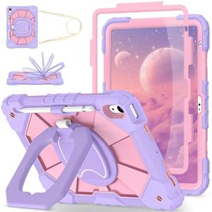 lot 16474 image: WESOROL Case for iPad (A16) 11th10th Generation 20252022 with Screen Protector Rotating Stand Pencil Holder iPad Case 10th Generation Shockproof Cover for iPad 11th10th Gen Cases,Purple Rose