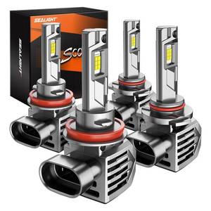 lot 16480 image: SEALIGHT S7S ���°��°��°��°��°��°��� 9005HB3 Light, 120000LM Brightest Bulbs, 6500K White, Easy Installation,10 Years Lifespan, Plug-N-Play, 4 Pack