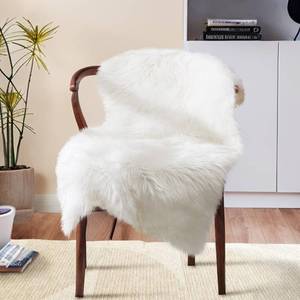 lot 16489 image: Ciicool Faux Sheepskin Rugs Soft Faux Fur Rug White Fluffy Chair Couch Cover Fuzzy Carpet for Bedroom Floor Sofa Living Room 2x3 Feet