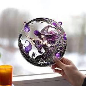 lot 14314 image: Purple witch decor