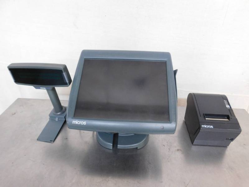lot 1574 image: Micros Workstation with Printer and Display
