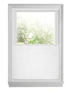 lot 23232 image: Home Decorators Collection Snow Drift Top Down Bottom Up Cordless Light Filtering Cellular Window Shades-39 in W x 64 in L,  3 Pack
