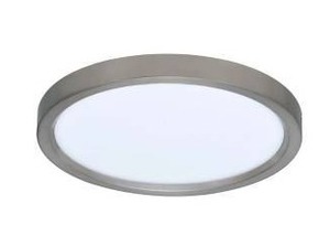 lot 23246 image: RP Lighting 12 Inch LED Ceiling Mount Light, Brushed Nickel