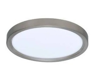 lot 23247 image: RP Lighting 12 Inch LED Ceiling Mount Light, Brushed Nickel