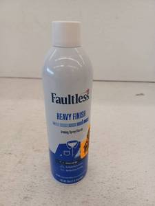 lot 23253 image: Faultless Heavy Hold Ironing Enhancer Spray Starch 20 oz. Can, BB Jan 2030