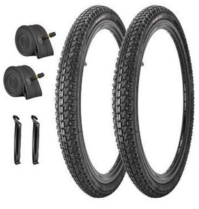 lot 23322 image: 2 pack of 20-inch 1.75 Mountain Bike Tire and Tube Set