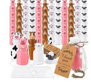 lot 23358 image: RoundFunny Farm Animal Bubbles Party Favors