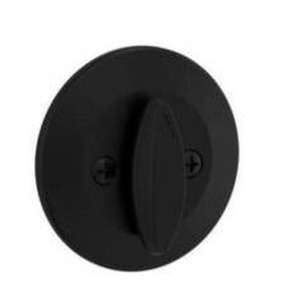 lot 23360 image: Kwikset 663-514.DS One-Sided Bolt, Matte Black, 2 Pack