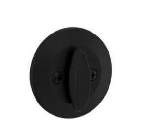 lot 23361 image: Kwikset 663-514.DS One-Sided Bolt, Matte Black, 2 Pack