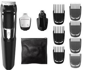 lot 23364 image: Philips Norelco Multigroom All-In-One Series 3000 7 Attachment Trimmer, MG3750