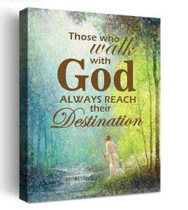 lot 23366 image: Jesus Poster Christian Religious Canvas Wall Art, Approximately 11x15