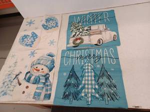 lot 23375 image: Christmas Throw Pillow Covers, 4 Pack, 18x18