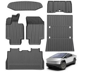 lot 23391 image: Tpe Floor Mats for Tesla Cybertruck- 2024 2025 2026