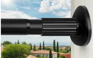 lot 23413 image: Treije Tension Rod, 51-145 Inch, Black