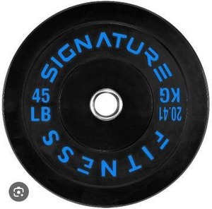 lot 23439 image: Signature Fitness 45lb Olympic Weight Plate