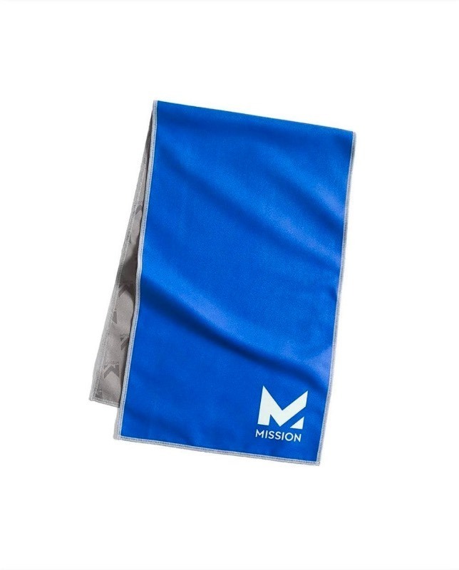 lot 4253020 image: MissionUnisex 10 in. x 33 in. Original Cooling Towel in Grow with the Flow Bering Sea MSRP $9.98