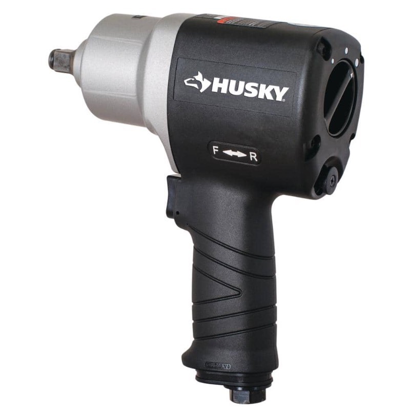 lot 4253123 image: Husky H4480 800 ftlbs Max Torque Lightwieght Twin Hammer 12 Inch Impact Wrench (New Open Box) $139.00