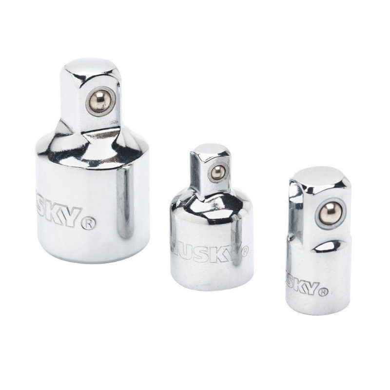 lot 4253143 image: Husky HADPTR3PC 14 and 38 in. Drive Adapter Set (3-Piece) MSRP $15.00 (Missing Piece)