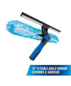 lot 4421066 image: UngerProFlex 2-in-1 18 in. Window Cleaner Squeegee and Scrubber Combi MISSING ITEM (See Pictures and Description) - Retail $24