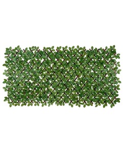 lot 4421087 image: Vigoro36 in. Green Artificial PVC Expandable Trellis 36 in. x 72 in. Chestnut Leaves - Retail $59