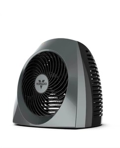 lot 4421092 image: VornadoVH240 1500-Watt Gray Indoor Electric Fan Space Heater with Adjustable Thermostat , 3-Heat Settings, Safety Features - Retail $79