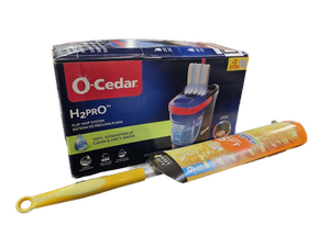 lot 4421129 image: CLEANING BUNDLE O-Cedar H2PRO Flat Mop System AND Swiffer Dusters 6ft Dusting Kit with 4 Heavy Duty Dusters ($70 VALUE) - Retail $70