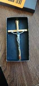 lot 23837 image: INRI Branded Gold Cross in Box