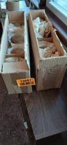 lot 23887 image: Set of 2 Boxes of Glass Cups and Drink Glasses