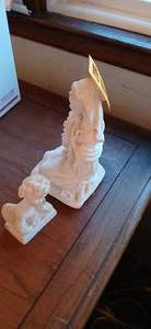 lot 23898 image: Vintage Bianchi Madonna and Child Statue Sculpted by G. Ruggeri