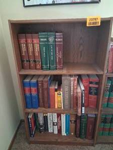 lot 23797 image: Book Case Full of Medical, Law & Misc.