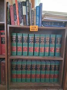 lot 23798 image: Book Shelf Full of Proof of Facts Books and other Books
