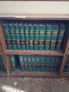 lot 23821 image: Wood Bookshelf with American Jurisprudence 2d Books 67-73