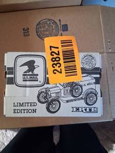 lot 23827 image: 1918 US Mail Runabout Bank Limited Edition Mail Carrier Collectible