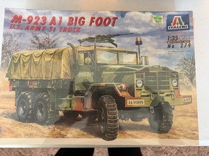 lot 24016 image: Factory Sealed Italeri M-923 A1 Big Foot US Army 5t Truck Model Kit Collectors Item
