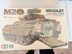 lot 24028 image: Factory Sealed Tamiya M2 Bradley IFV Model Kit Collectors Item