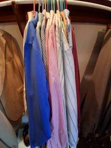 lot 25776 image: Misc. Branded Button Up Dress Shirts Size 17 12 or L