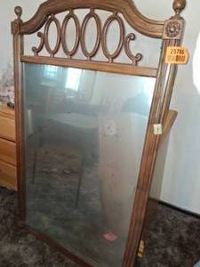 lot 25786 image: Thomasville Furniture Industries Wooden Framed Mirror