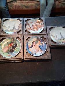 lot 26810 image: Lot of La Belle au Bois Dormant Porcelain Wall Plates