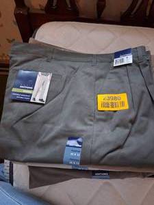 lot 23980 image: Brand New with Tags Mens Khaki Pants Size 40x32