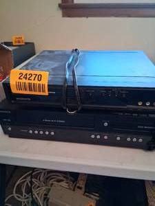 lot 24270 image: Two Magnavox DVD and VHS Players