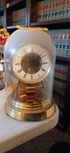 lot 23915 image: Kundo Kieninger & Obergfell Made in Germany Clock in Glass Display Case