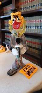 lot 23918 image: Murano Glass Clown Figurine