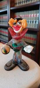 lot 23921 image: Murano Glass Mini Clown Figurine