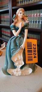 lot 23924 image: Lipper & Mann Creations Porcelain Woman Figurine in Blue Dress