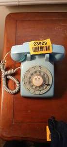 lot 23929 image: Bell System Western Electric Teal Rotary Phone