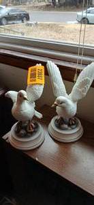 lot 23937 image: Andrea by Sadek White Dove Porcelain Bird Decor Set