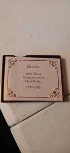 lot 24060 image: United States Mint Proof 90% Silver - 250th Anniversary of Birth 1982 Half Dollar.