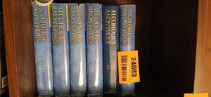 lot 24083 image: Set of 6 Alcoholics Anonymous AA Books